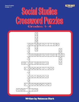 Preview of Social Studies Crosswords, Grades 1–4