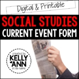 Current Event Worksheet - Social Studies