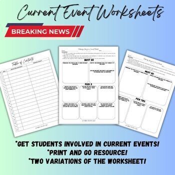 Social Studies Enduring Issues in Current Practice Worksheets *FREE*