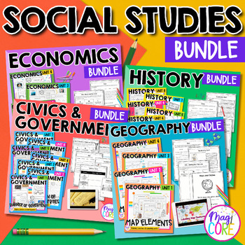 Preview of Social Studies Curriculum | 2nd Grade - 5th Grade | Mega Bundle