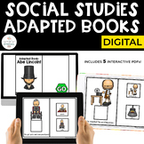 Social Studies Digital Adapted Books for Special Ed | Pres