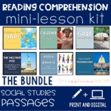 Social Studies Reading Comprehension Kit BUNDLE