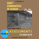 Social Studies - Early Communities in Canada - Assessments