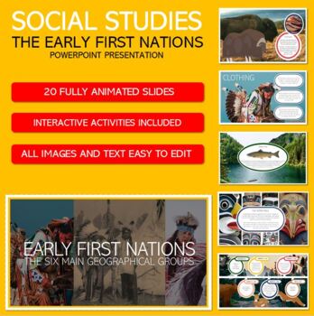 Preview of Social Studies: Early First Nations in Canada PowerPoint (Grade 3, 4, 5)