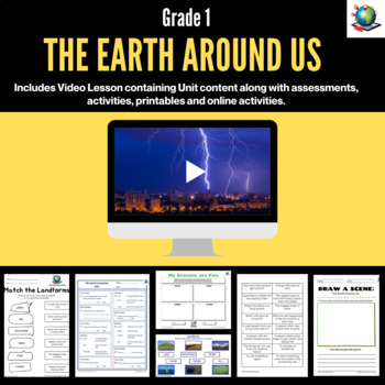 Preview of Social Studies - Earth Around Us Video Package for Grade 1