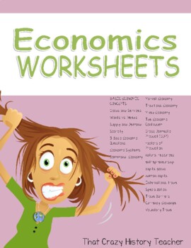 Preview of Social Studies Economic Worksheets SS6E1 SS6E2 SS6E3 SS6E4 SS6E5 SS6E6 SS6E7-13