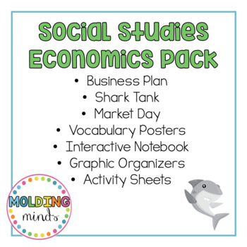 Preview of Social Studies Economics Pack! Shark Tank, Business Plan, Market Day and MORE!