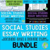 Social Studies Essay Writing BUNDLE