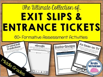 Preview of Exit Slips and Entrance Tickets