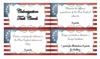 Preview of Social Studies Extension Project Task Card Bundle