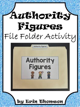 Preview of Social Studies File Folder Activity ~ Authority Figures
