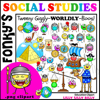 Preview of Social Studies Fonky's - Tweeny Giggly-Boo's! {Lilly Silly Billy}