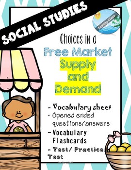 Preview of Social Studies - Free Market (SUPPLY and DEMAND) activities