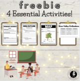 Social Studies Freebie Bundle: 4 Sets of Essential Activities!