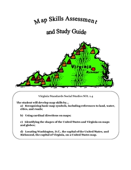 Preview of Social Studies: Geography & Map Skills: Assessment & Study Guide