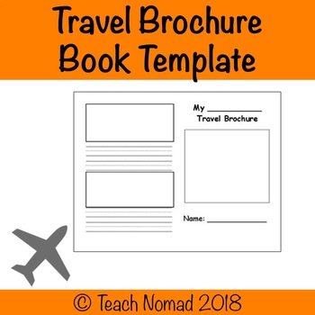 Preview of Social Studies (Geography) Travel Brochure/Book Template (Blank)