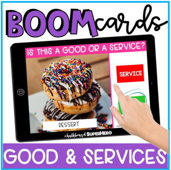 Preview of Social Studies: Goods and Services Boom Cards™ {distance learning}