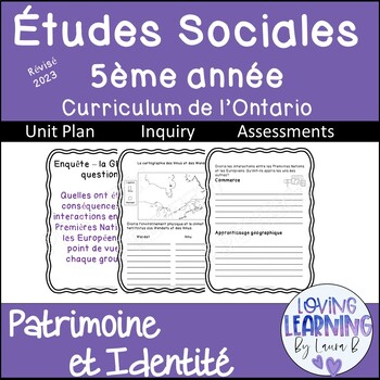 Preview of 2023 Ontario Social Studies Gr 5 in FRENCH Etudes Sociales Strand A   PDF & GS