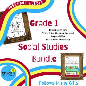 Preview of Social Studies - Grade 1 Workbook Bundle - Supports Many Gifts