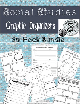 Preview of Social Studies Graphic Organizer Bundle