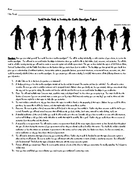 Preview of Social Studies Guide to Surviving the Zombie Apocalypse Project