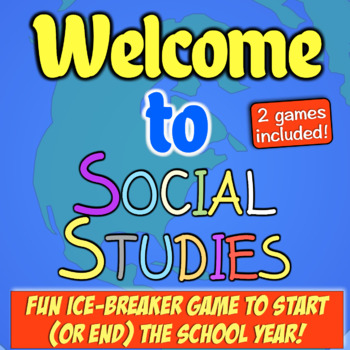 Preview of Social Studies Icebreakers for Back to School | 2 Social Studies Games