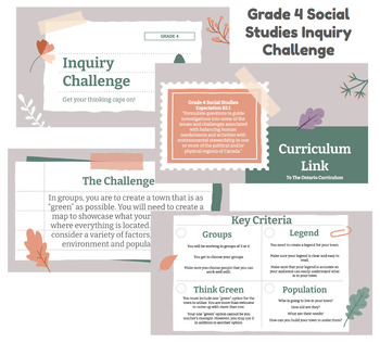 Preview of Social Studies Inquiry Challenge | Grade 4
