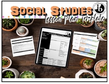 Preview of Social Studies Inquiry based IB PYP Lesson Plan Template