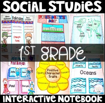 Preview of Social Studies Interactive Notebook 1st Grade