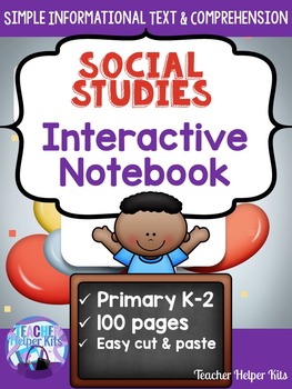 Preview of First Grade Social Studies Interactive Notebook