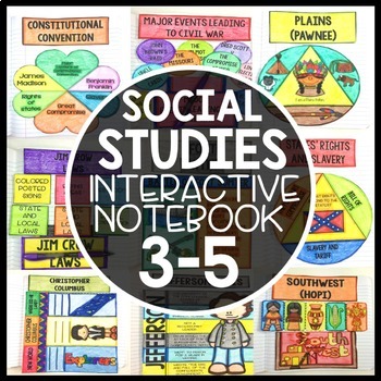 Preview of Social Studies Interactive Notebook - 3-5 Bundle