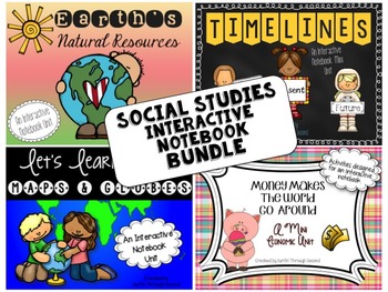 Preview of Social Studies Interactive Notebook Bundle-Grade 2