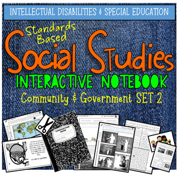Preview of Special Education Social Studies Interactive Notebook #2: Standards Aligned