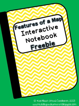 Preview of Social Studies Interactive Notebook-Features of a Map FREEBIE