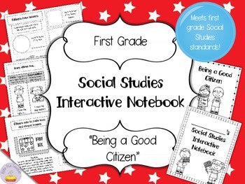 Preview of Social Studies Interactive Notebook - First Grade - Standard 1