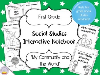 Preview of Social Studies Interactive Notebook - First Grade - Standard 2