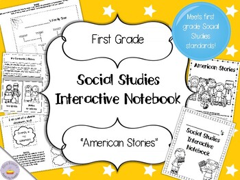 Preview of Social Studies Interactive Notebook - First Grade - Standard 5