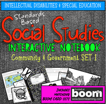 Preview of Special Education Social Studies Interactive Notebook #1: Standards Aligned
