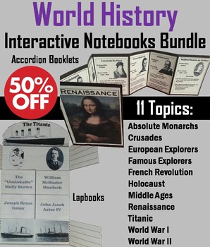 Preview of World History Interactive Notebooks Activity: Middle Ages, Renaissance, etc.