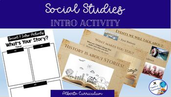 Preview of Social Studies Intro Activity - What's Your Story