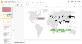 Preview of Social Studies Introduction Second day lesson and Syllabus