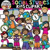 Social Studies Kids Clipart {School Clipart}