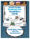 Social Studies Kindergarten Vocab Cards-Passport Geography