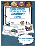 Social Studies Kindergarten Vocab Cards-Passport: Families