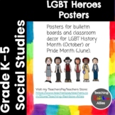 Social Studies LGBTQ Heroes Quote Posters 