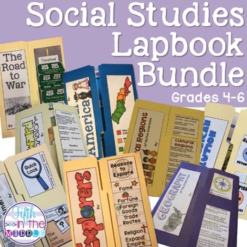 Preview of Social Studies Lapbook Bundle for Upper Elementary