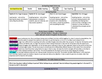 special education social studies lesson plans