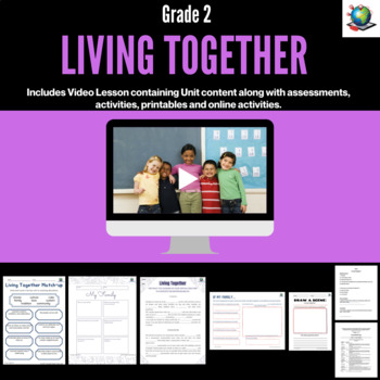 Preview of Social Studies - Living Together Video Package for Grade 2