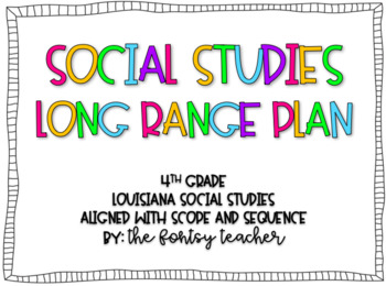 Preview of Social Studies Long Range Plan