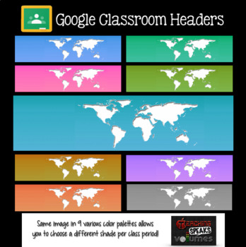 Preview of Social Studies MAP Headers for GOOGLE CLASSROOM